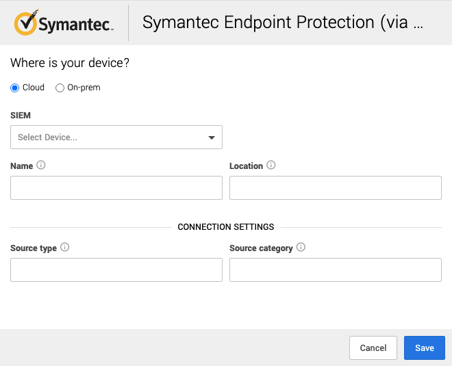Symantec Endpoint Protection via SIEM Setup for Workbench Expel Help