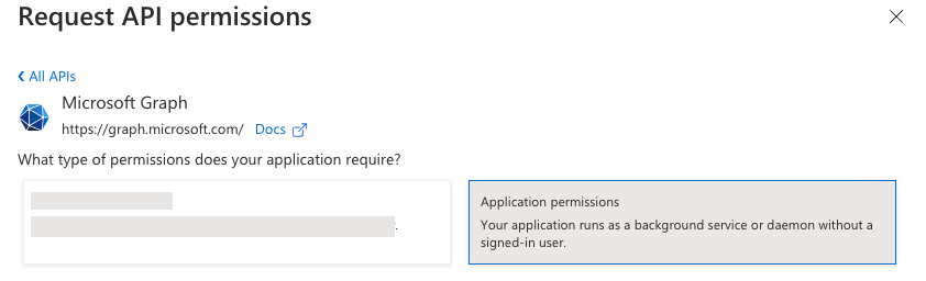 The location of application permissions in MS Graph