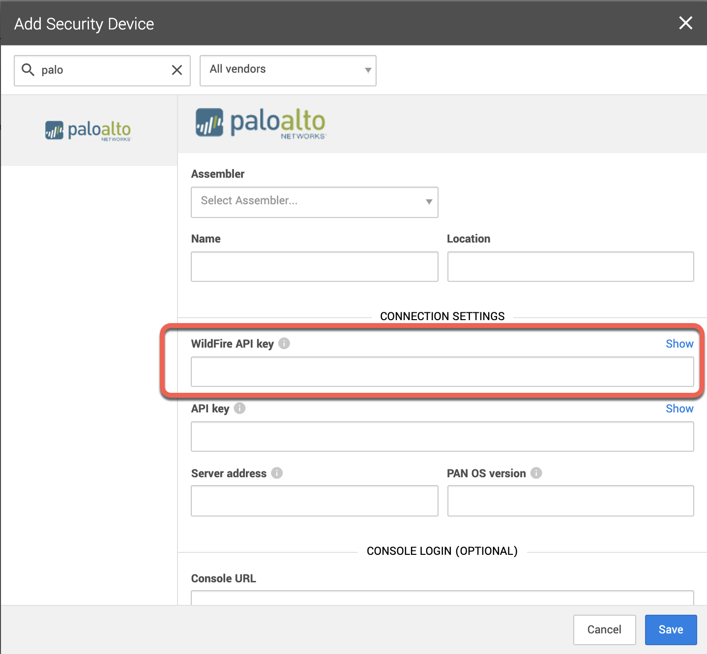 Palo_alto_Add_device_Wildfire_key